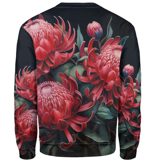 Australia Waratah Sweatshirt - Red Waratah Flowers Fine Art Ver2 Sweatshirt Australia Waratah Sweatshirt - Red Waratah Flowers Fine Art Ver2 Sweatshirt