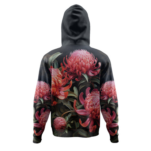 Australia Waratah Hoodie - Red Waratah Flowers Fine Art Ver3 Hoodie Australia Waratah Hoodie - Red Waratah Flowers Fine Art Ver3 Hoodie