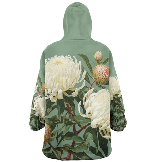 Australia Waratah Snug Hoodie - White Waratah Flowers Fine Art Ver1 Snug Hoodie Australia Waratah Snug Hoodie - White Waratah Flowers Fine Art Ver1 Snug Hoodie