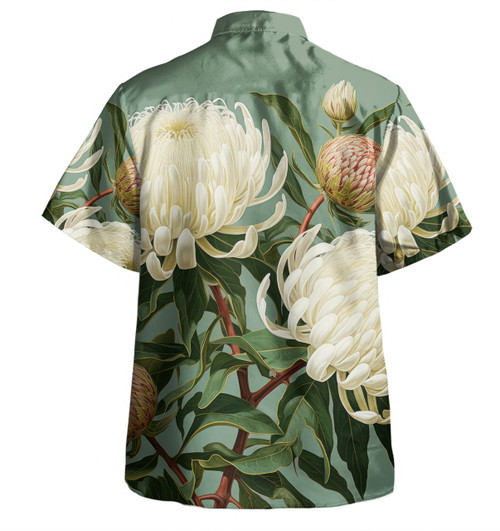 Australia Waratah Hawaiian Shirt - White Waratah Flowers Fine Art Ver1 Hawaiian Shirt Australia Waratah Hawaiian Shirt - White Waratah Flowers Fine Art Ver1 Hawaiian Shirt