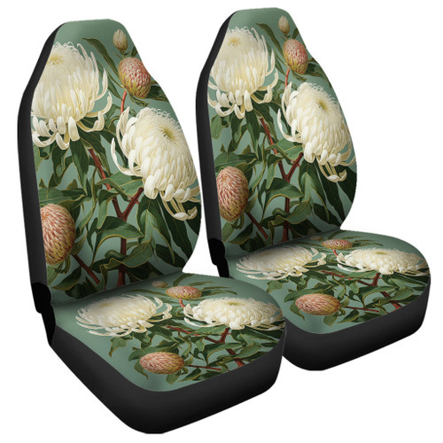 Australia Waratah Car Seat Covers - White Waratah Flowers Fine Art Ver1 Car Seat Covers Australia Waratah Car Seat Covers - White Waratah Flowers Fine Art Ver1 Car Seat Covers