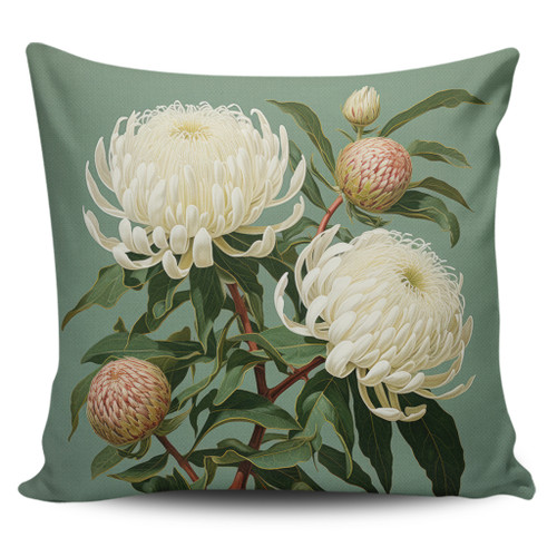 Australia Waratah Pillow Covers - White Waratah Flowers Fine Art Ver1 Pillow Covers Australia Waratah Pillow Covers - White Waratah Flowers Fine Art Ver1 Pillow Covers