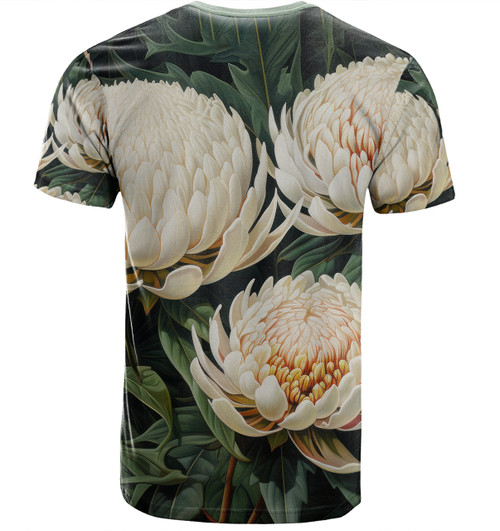 Australia Waratah T-shirt - White Waratah Flowers Fine Art Ver2 T-shirt Australia Waratah T-shirt - White Waratah Flowers Fine Art Ver2 T-shirt