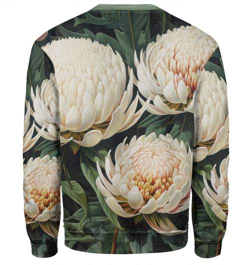 Australia Waratah Sweatshirt - White Waratah Flowers Fine Art Ver2 Sweatshirt Australia Waratah Sweatshirt - White Waratah Flowers Fine Art Ver2 Sweatshirt