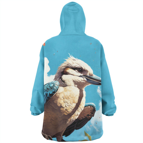 Australia Kookaburra Snug Hoodie - Kookaburra Blue Background Snug Hoodie Australia Kookaburra Snug Hoodie - Kookaburra Blue Background Snug Hoodie