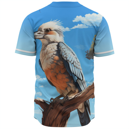 Australia Kookaburra Baseball Shirt - Kookaburra With Blue Sky Baseball Shirt Australia Kookaburra Baseball Shirt - Kookaburra With Blue Sky Baseball Shirt