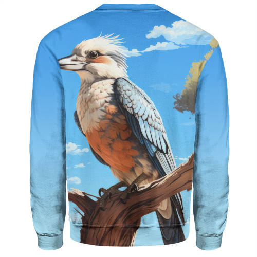 Australia Kookaburra Sweatshirt - Kookaburra With Blue Sky Sweatshirt Australia Kookaburra Sweatshirt - Kookaburra With Blue Sky Sweatshirt