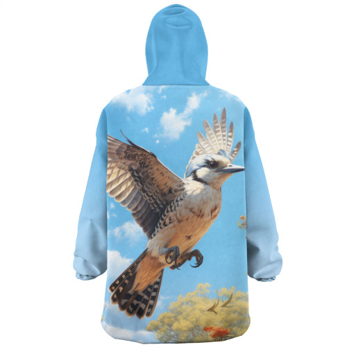Australia Kookaburra Snug Hoodie - Flying Kookaburra with Blue Sky Snug Hoodie Australia Kookaburra Snug Hoodie - Flying Kookaburra with Blue Sky Snug Hoodie