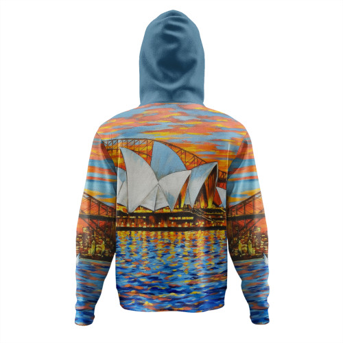 Sydney Travelling Hoodie - Sydney Opera House Oil Painting Art Hoodie Sydney Travelling Hoodie - Sydney Opera House Oil Painting Art Hoodie