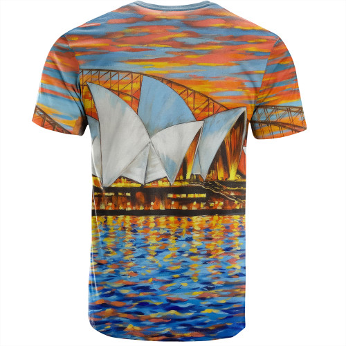 Sydney Travelling T-shirt - Sydney Opera House Oil Painting Art T-shirt Sydney Travelling T-shirt - Sydney Opera House Oil Painting Art T-shirt