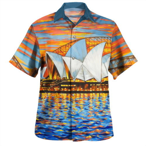 Sydney Travelling Hawaiian Shirt - Sydney Opera House Oil Painting Art Hawaiian Shirt
