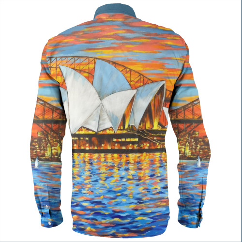 Sydney Travelling Long Sleeve Shirts - Sydney Opera House Oil Painting Art Long Sleeve Shirts Sydney Travelling Long Sleeve Shirts - Sydney Opera House Oil Painting Art Long Sleeve Shirts
