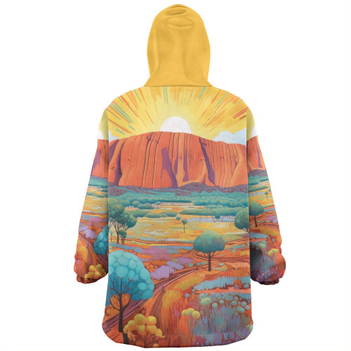 Urulu Travelling Snug Hoodie - Urulu Mountain Oil Painting Art Snug Hoodie Urulu Travelling Snug Hoodie - Urulu Mountain Oil Painting Art Snug Hoodie