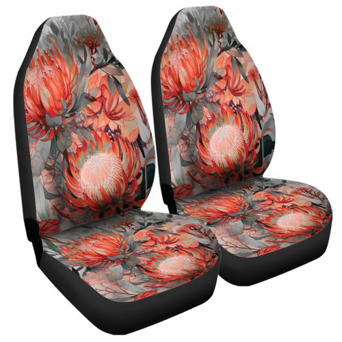 Australia Waratah Car Seat Covers - Red Orange Waratah Flowers Art Car Seat Covers Australia Waratah Car Seat Covers - Red Orange Waratah Flowers Art Car Seat Covers
