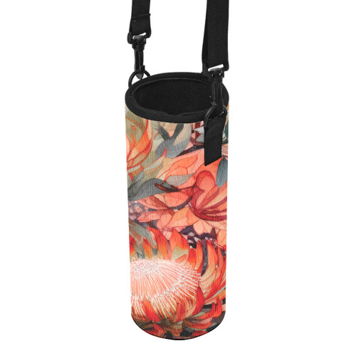 Australia Waratah Water Bottle Sleeve - Red Orange Waratah Flowers Art Water Bottle Sleeve Australia Waratah Water Bottle Sleeve - Red Orange Waratah Flowers Art Water Bottle Sleeve