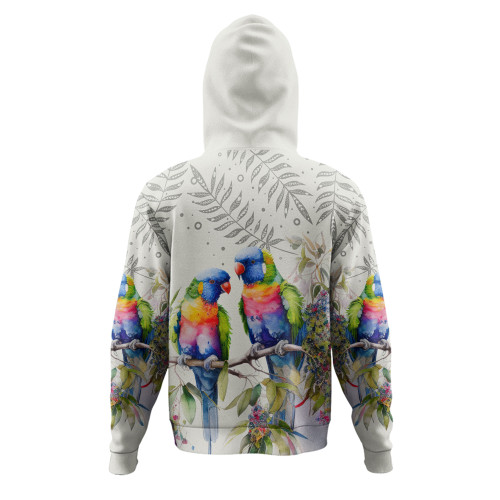 Australia Rainbow Lorikeets Hoodie - Rainbow Lorikeets Birds Art Hoodie Australia Rainbow Lorikeets Hoodie - Rainbow Lorikeets Birds Art Hoodie