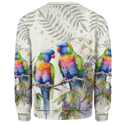 Australia Rainbow Lorikeets Sweatshirt - Rainbow Lorikeets Birds Art Sweatshirt Australia Rainbow Lorikeets Sweatshirt - Rainbow Lorikeets Birds Art Sweatshirt