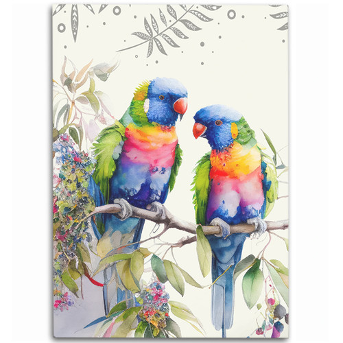 Australia Rainbow Lorikeets Area Rug - Rainbow Lorikeets Birds Art Area Rug Australia Rainbow Lorikeets Area Rug - Rainbow Lorikeets Birds Art Area Rug