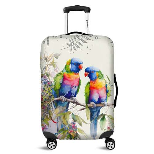 Australia Rainbow Lorikeets Luggage Cover - Rainbow Lorikeets Birds Art Luggage Cover Australia Rainbow Lorikeets Luggage Cover - Rainbow Lorikeets Birds Art Luggage Cover