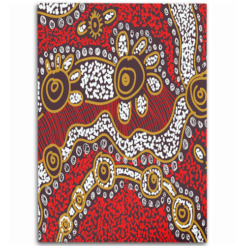 Australia Aboriginal Area Rug - Aboriginal Contemporary Dot Painting Inspired Area Rug Australia Aboriginal Area Rug - Aboriginal Contemporary Dot Painting Inspired Area Rug