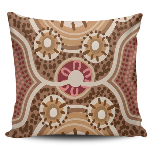 Australia Aboriginal Pillow Covers - Aboriginal Dot Art Style Painting Inspired Pillow Covers Australia Aboriginal Pillow Covers - Aboriginal Dot Art Style Painting Inspired Pillow Covers