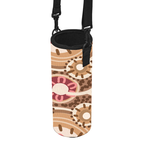 Australia Aboriginal Water Bottle Sleeve - Aboriginal Dot Art Style Painting Inspired Water Bottle Sleeve Australia Aboriginal Water Bottle Sleeve - Aboriginal Dot Art Style Painting Inspired Water Bottle Sleeve