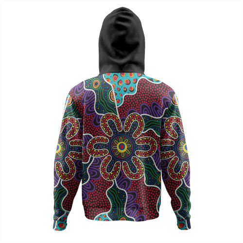 Australia Aboriginal Hoodie - Aboriginal Dot Art Color Inspired Hoodie Australia Aboriginal Hoodie - Aboriginal Dot Art Color Inspired Hoodie