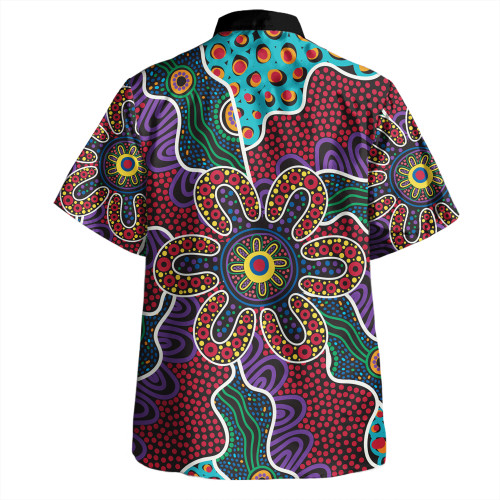 Australia Aboriginal Hawaiian Shirt - Aboriginal Dot Art Color Inspired Hawaiian Shirt Australia Aboriginal Hawaiian Shirt - Aboriginal Dot Art Color Inspired Hawaiian Shirt