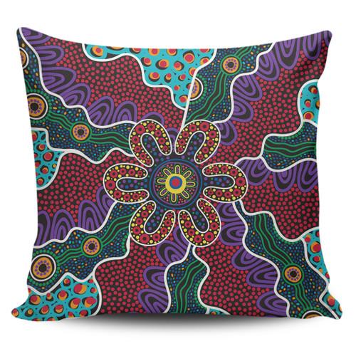 Australia Aboriginal Pillow Covers - Aboriginal Dot Art Color Inspired Pillow Covers Australia Aboriginal Pillow Covers - Aboriginal Dot Art Color Inspired Pillow Covers