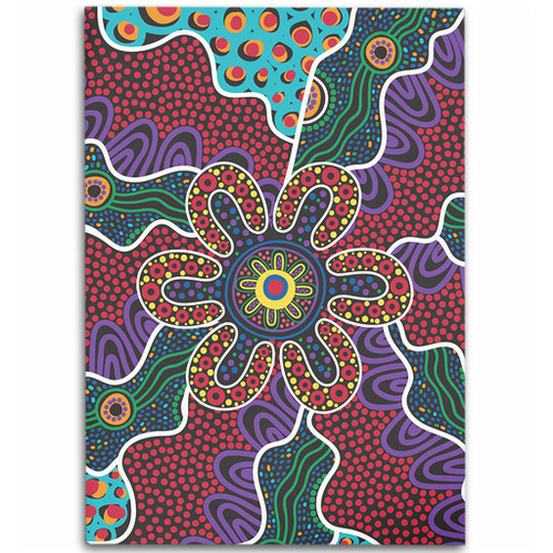 Australia Aboriginal Area Rug - Aboriginal Dot Art Color Inspired Area Rug Australia Aboriginal Area Rug - Aboriginal Dot Art Color Inspired Area Rug