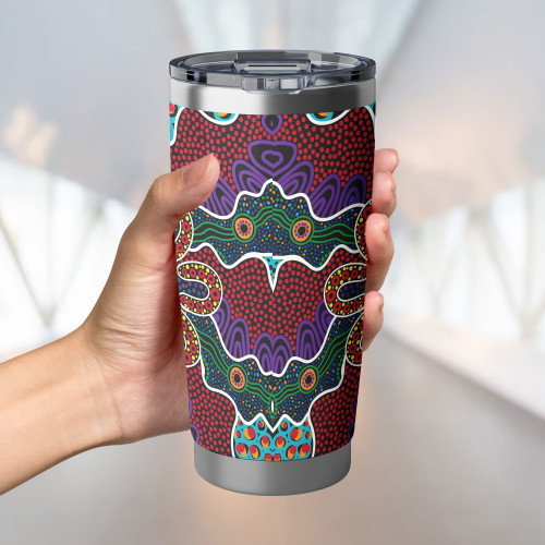 Australia Aboriginal Tumbler - Aboriginal Dot Art Color Inspired Tumbler Australia Aboriginal Tumbler - Aboriginal Dot Art Color Inspired Tumbler