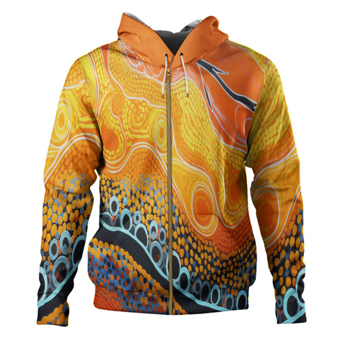 Australia Aboriginal Hoodie - Indigenous Aboriginal Art Dot Hoodie Australia Aboriginal Hoodie - Indigenous Aboriginal Art Dot Hoodie
