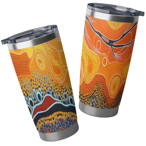 Australia Aboriginal Tumbler - Indigenous Aboriginal Art Dot Tumbler Australia Aboriginal Tumbler - Indigenous Aboriginal Art Dot Tumbler