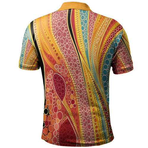 Australia Aboriginal Polo Shirt - Indigenous Aboriginal Art Dot Color Polo Shirt Australia Aboriginal Polo Shirt - Indigenous Aboriginal Art Dot Color Polo Shirt