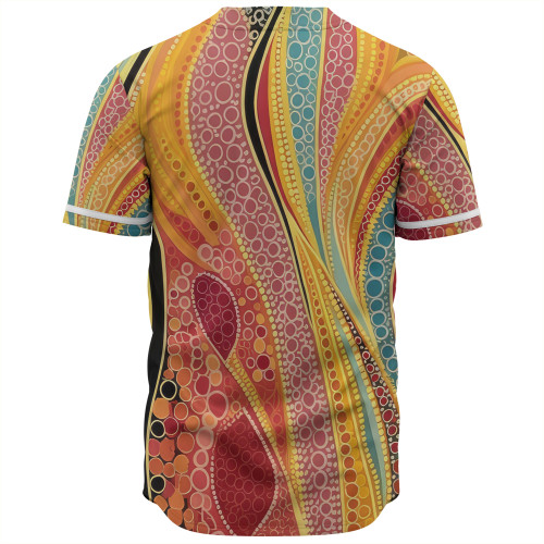 Australia Aboriginal Baseball Shirt - Indigenous Aboriginal Art Dot Color Baseball Shirt Australia Aboriginal Baseball Shirt - Indigenous Aboriginal Art Dot Color Baseball Shirt