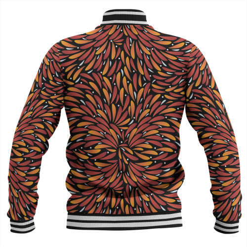 Australia Aboriginal Baseball Jacket - Aboriginal Bush Leaves Seamless Texture Baseball Jacket Australia Aboriginal Baseball Jacket - Aboriginal Bush Leaves Seamless Texture Baseball Jacket
