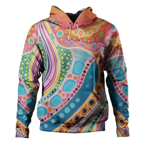 Australia Aboriginal Hoodie - Aboriginal Colourful Dots Art Inspired Hoodie