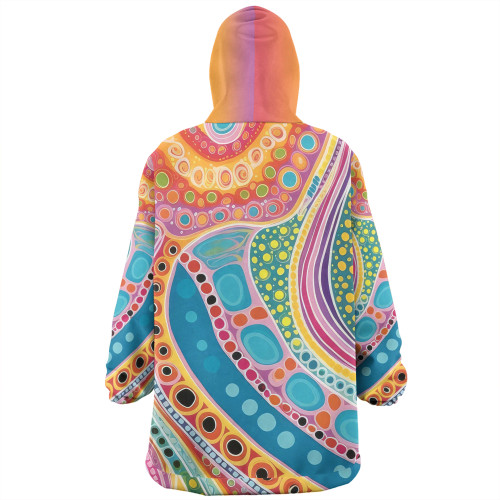 Australia Aboriginal Snug Hoodie - Aboriginal Colourful Dots Art Inspired Snug Hoodie Australia Aboriginal Snug Hoodie - Aboriginal Colourful Dots Art Inspired Snug Hoodie