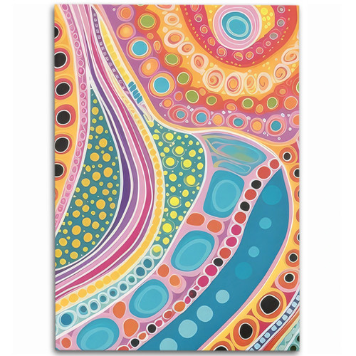 Australia Aboriginal Area Rug - Aboriginal Colourful Dots Art Inspired Area Rug Australia Aboriginal Area Rug - Aboriginal Colourful Dots Art Inspired Area Rug