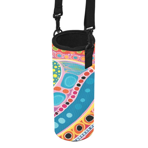 Australia Aboriginal Water Bottle Sleeve - Aboriginal Colourful Dots Art Inspired Water Bottle Sleeve Australia Aboriginal Water Bottle Sleeve - Aboriginal Colourful Dots Art Inspired Water Bottle Sleeve