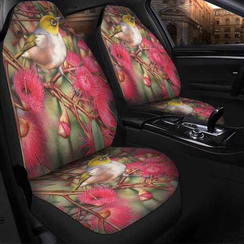 Australia Silvereye Car Seat Covers - Silvereye and Gum Blossom Car Seat Covers