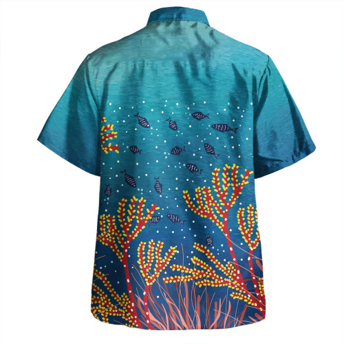 Australia Aboriginal Hawaiian Shirt - Underwater Aboriginal Art Inspired Hawaiian Shirt Australia Aboriginal Hawaiian Shirt - Underwater Aboriginal Art Inspired Hawaiian Shirt