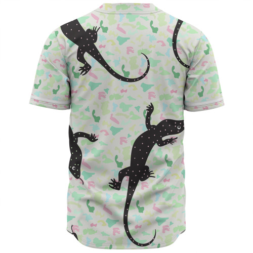 Australia Goanna Baseball Shirt - Aboriginal Goanna Dot Art Colorful Inspired  Baseball Shirt Australia Goanna Baseball Shirt - Aboriginal Goanna Dot Art Colorful Inspired  Baseball Shirt