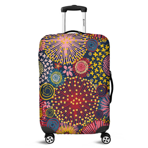 Australia Blooming Bright Flowers Luggage Cover - Blooming Bright Flowers Meadow Seamless Art Inspired Luggage Cover Australia Blooming Bright Flowers Luggage Cover - Blooming Bright Flowers Meadow Seamless Art Inspired Luggage Cover