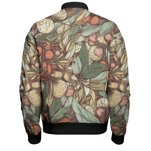 Australia Gumtree Bomber Jacket - Australian Native Plants Bomber Jacket