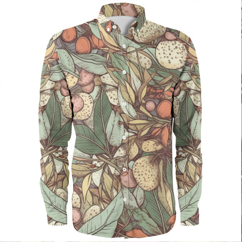 Australia Gumtree Long Sleeve Shirts - Australian Native Plants Long Sleeve Shirts