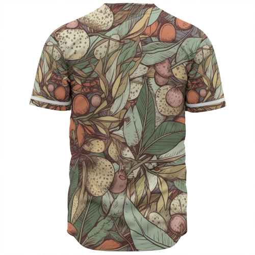 Australia Gumtree Baseball Shirt - Australian Native Plants Baseball Shirt Australia Gumtree Baseball Shirt - Australian Native Plants Baseball Shirt