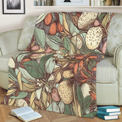 Australia Gumtree Blanket - Australian Native Plants Blanket Australia Gumtree Blanket - Australian Native Plants Blanket