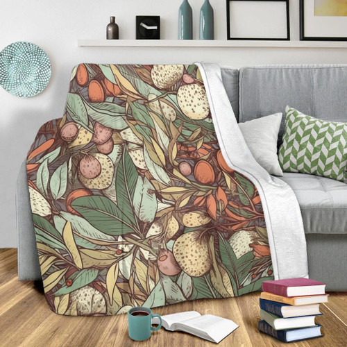 Australia Gumtree Blanket - Australian Native Plants Blanket Australia Gumtree Blanket - Australian Native Plants Blanket
