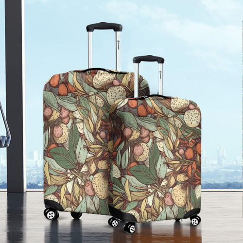 Australia Gumtree Luggage Cover - Australian Native Plants Luggage Cover